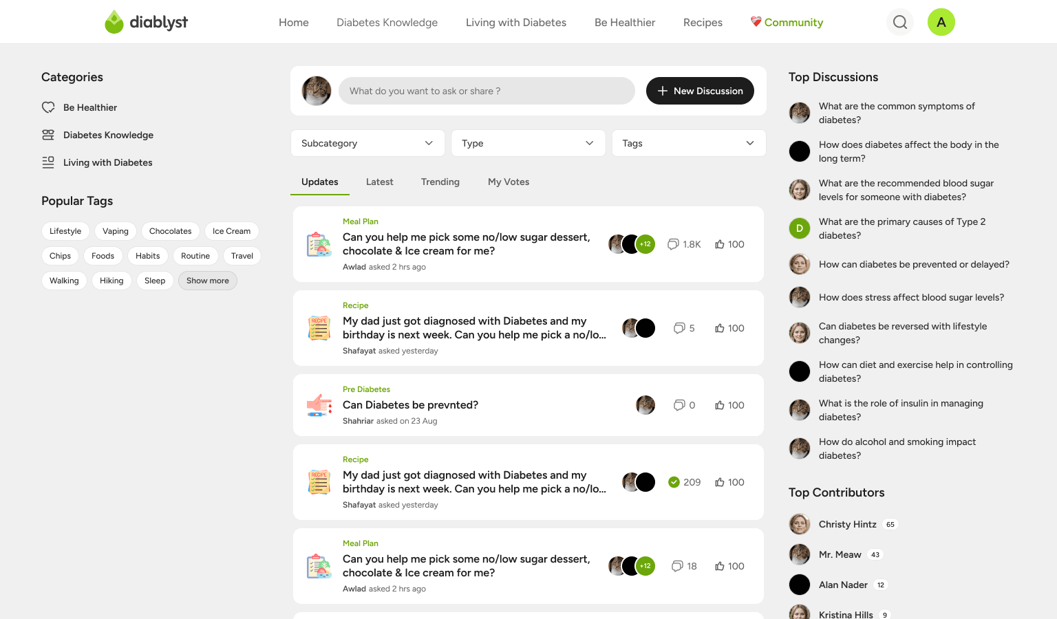 Designing the Diablyst Community - A Space for Questions, Support, and Shared Experience